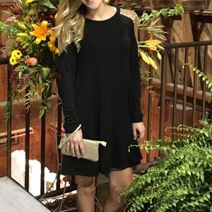 Black long sleeve sundress